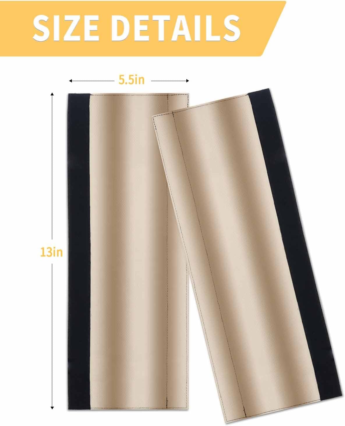 Beige Ombre Refrigerator Door Handle Covers Set of 2, Khaki Modern Art Farmhouse Kitchen Appliance Covers Handle Decor Protector for Ovens Dishwashers Microwave Ornaments
