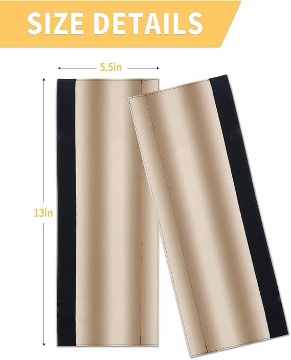 Beige Ombre Refrigerator Door Handle Covers Set of 2, Khaki Modern Art Farmhouse Kitchen Appliance Covers Handle Decor Protector for Ovens Dishwashers Microwave Ornaments