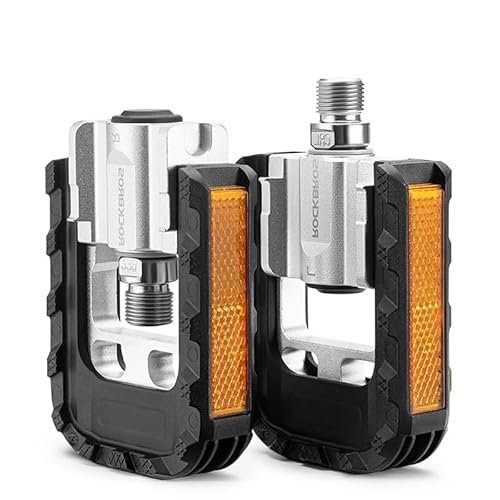 JIASHUNHE Bike Pedals Bike Pedal Aluminum Anti-slip Foldable Bicycle Pedals Reflective Accessory