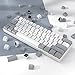 surmen CSA Profile 118 Keys Double-Shot PBT Keycap Custome Keycaps for 61/68/84/87 Mechanical Gaming Keyboard (Grey)