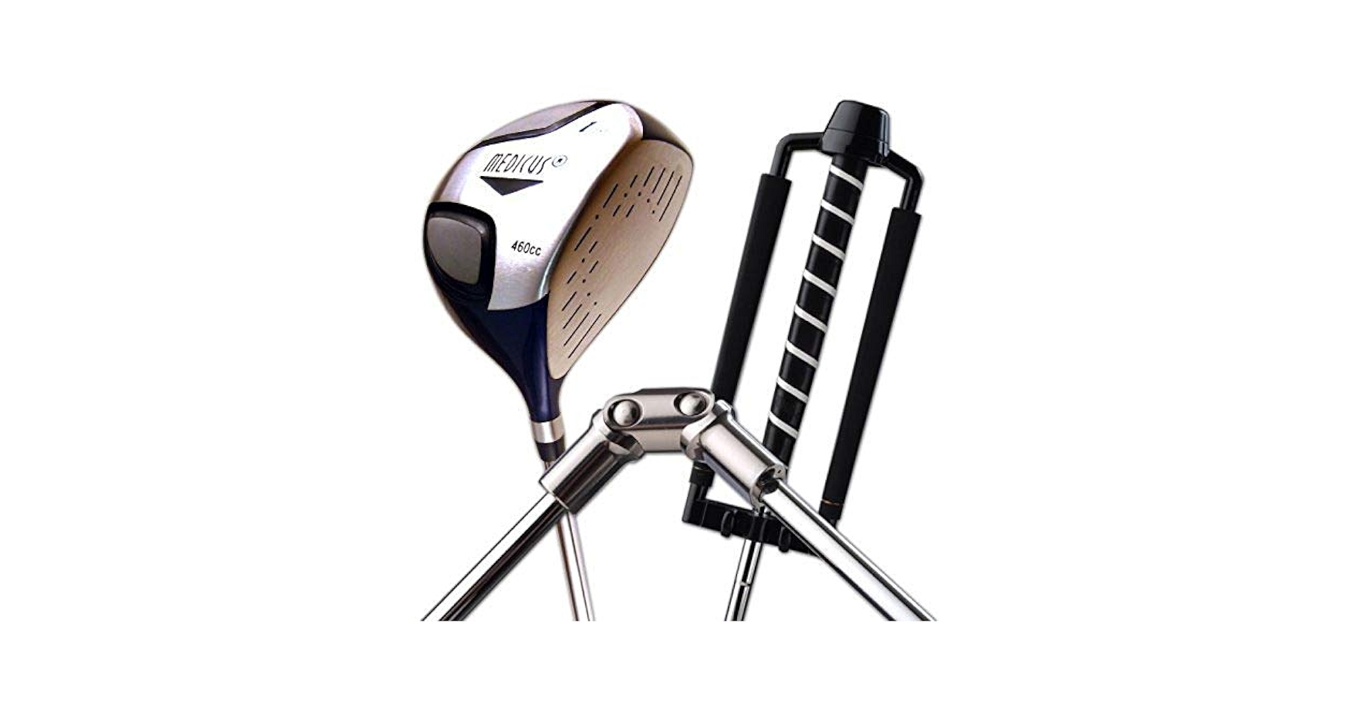 美品】MEDICUS メディカス ゴルフ練習460cc D 補助具 DVD付き