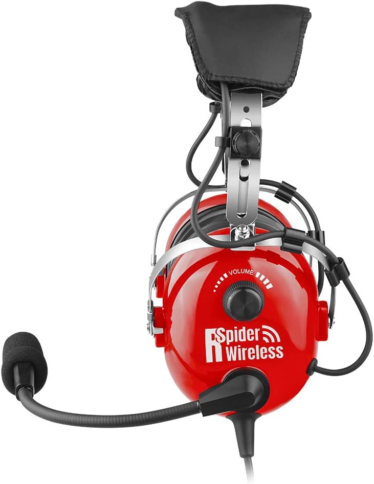Aviation Headset, PNR Headsets for Pilots, GA Plugs, Comfortable Ear Pads with Flexible Boom Mic and Carrying Case