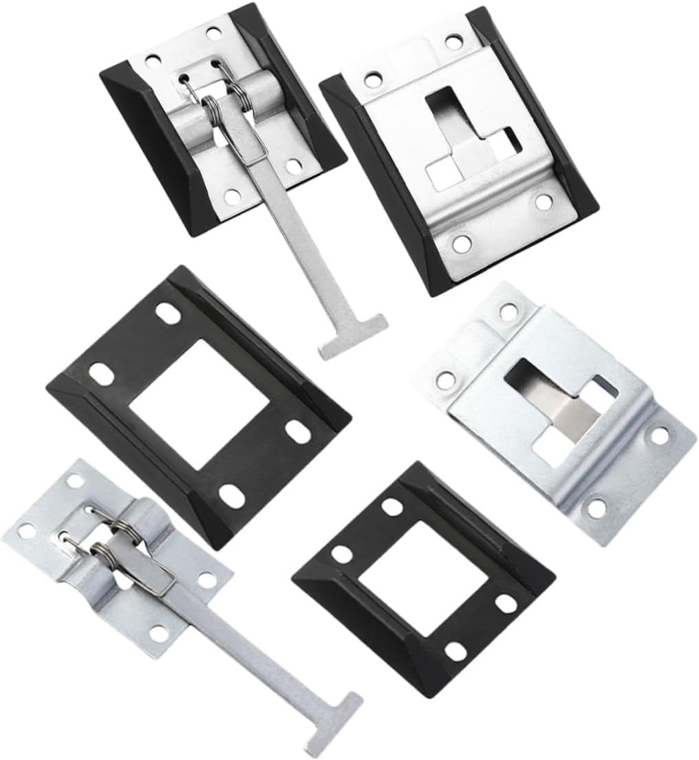4sets Trailer Door Holders Cargo Trailer Door Latch Kit for Enhanced Security and Easy Installation Suitable for Rvs and Trucks