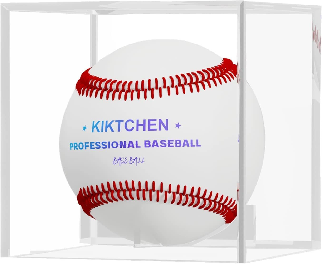Laatse Acrylic Baseball Display Case, Baseball Case Cube Box Holder Official Size Baseball Autograph Display Stand Memorabilia Display Box UV Protected for Baseball Game Ball Golf Tennis