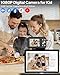 Digitalkamera, Kamera Fotokamera mit 32GB Karte, 44MP 1080P HD Kinderkamera mit 16X Digitalzoom Kompaktkamera, Wiederaufladbare Fotoapparat mit Akku, Kamera für Kinder, Teenager, Anfänger (Grün)