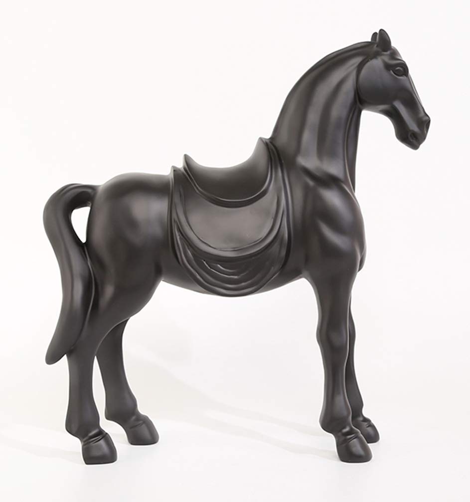 Amazon.co.jp: 装飾的な馬の像、馬の彫刻モデル樹脂アンティーク工芸品