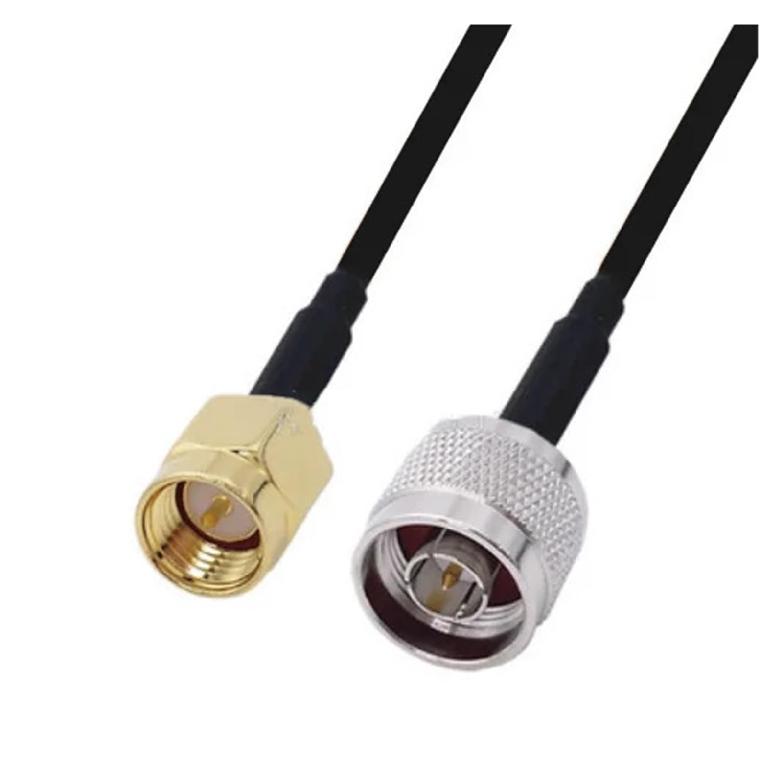 Câble RG174 N mâle vers RP-SMA mâle/femelle RG-174 R*/F coaxial Pigtail 0,1-10 m (2 m, blanc)