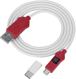 ASHATA Câble Deep Flash pour téléphone, Câble de réparation de Logiciel de téléphone Deep Flash avec Adaptateur de Type C, modèles Adaptateur de Type C à Port Ouvert