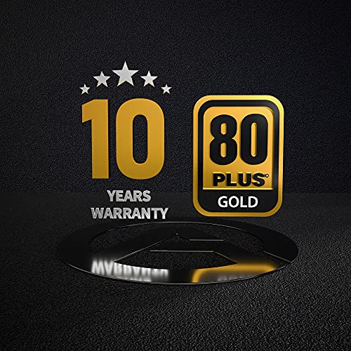 Image of 1000W Power Supply 80 Plus Gold Certified Fully Modular PSU (ARESGAME, GL1000)