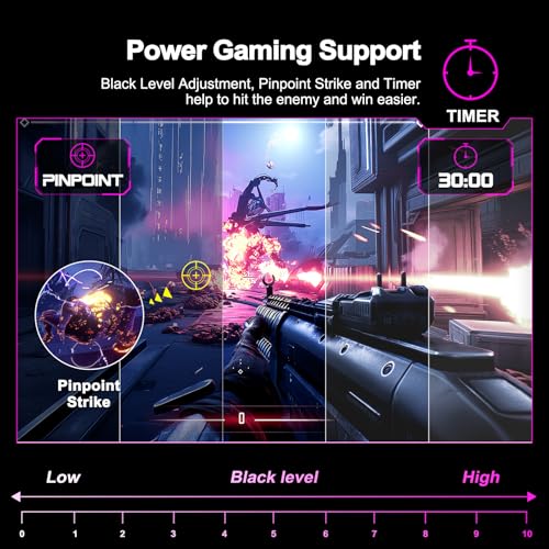 Minifire 24 Inch Curved Gaming Monitor, 180Hz,Speaker, 1ms, sRGB130%, HDR, 1500R, FreeSync, 300cd/m², FHD 1080P, Frameless, HDMI&DP Ports, VESA Compatible, Eye Care (MFG24C1) - Image 6