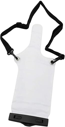 Dos vías Radio impermeable impermeable bolsa para Motorola Kenwood Midland Walkie Talkie (blanco)