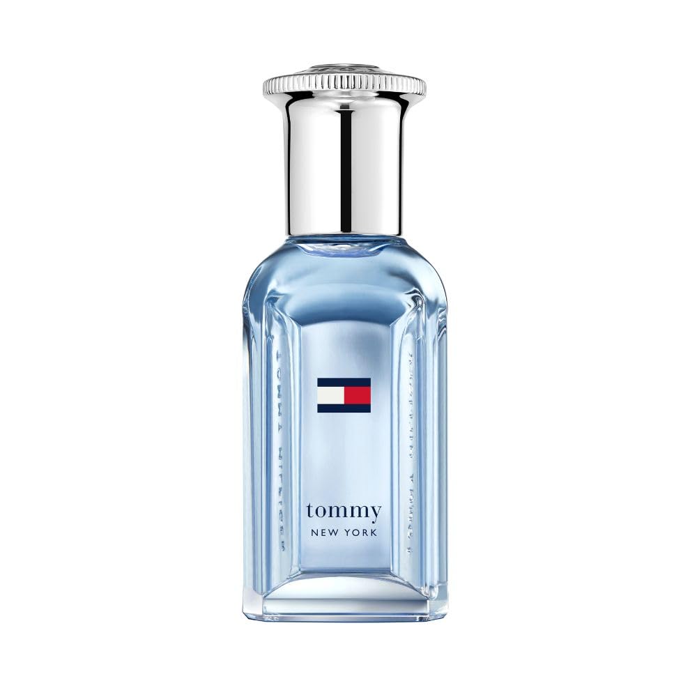 Tommy Hilfiger Tommy New York 100 ml, Eau de Toilette Uomo | Fragranza Fougère Spicy, Note Speziate e Legnose, Flacone in Vetro Blu