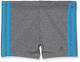adidas Jungen Fitness Boxer 3-Streifen Melange Badehose, Grey Five/Bright Blue, 164