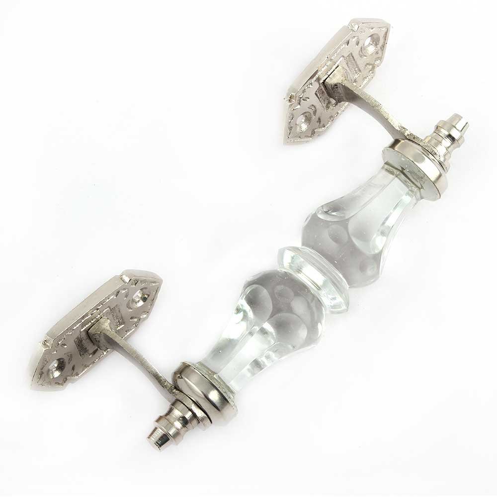 Indian-Shelf 1 Pack Glass Silver Decorative Drawer Pulls Solid Unique Cabinet Handles for Door Dresser GH-22 (B07J5NKT1M) Amazon Price History, Amazon Price Tracker