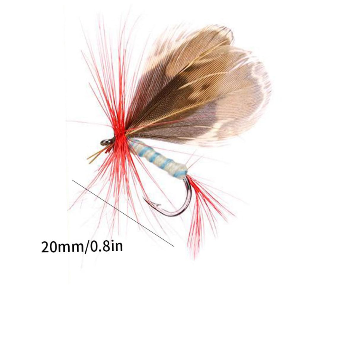 KUYYFDS Fly Fishing Lure Set Fly Fishing Lures Assortment Kit Artificial Insect Bait Single Hook Style 1 Summer Sports Accessories