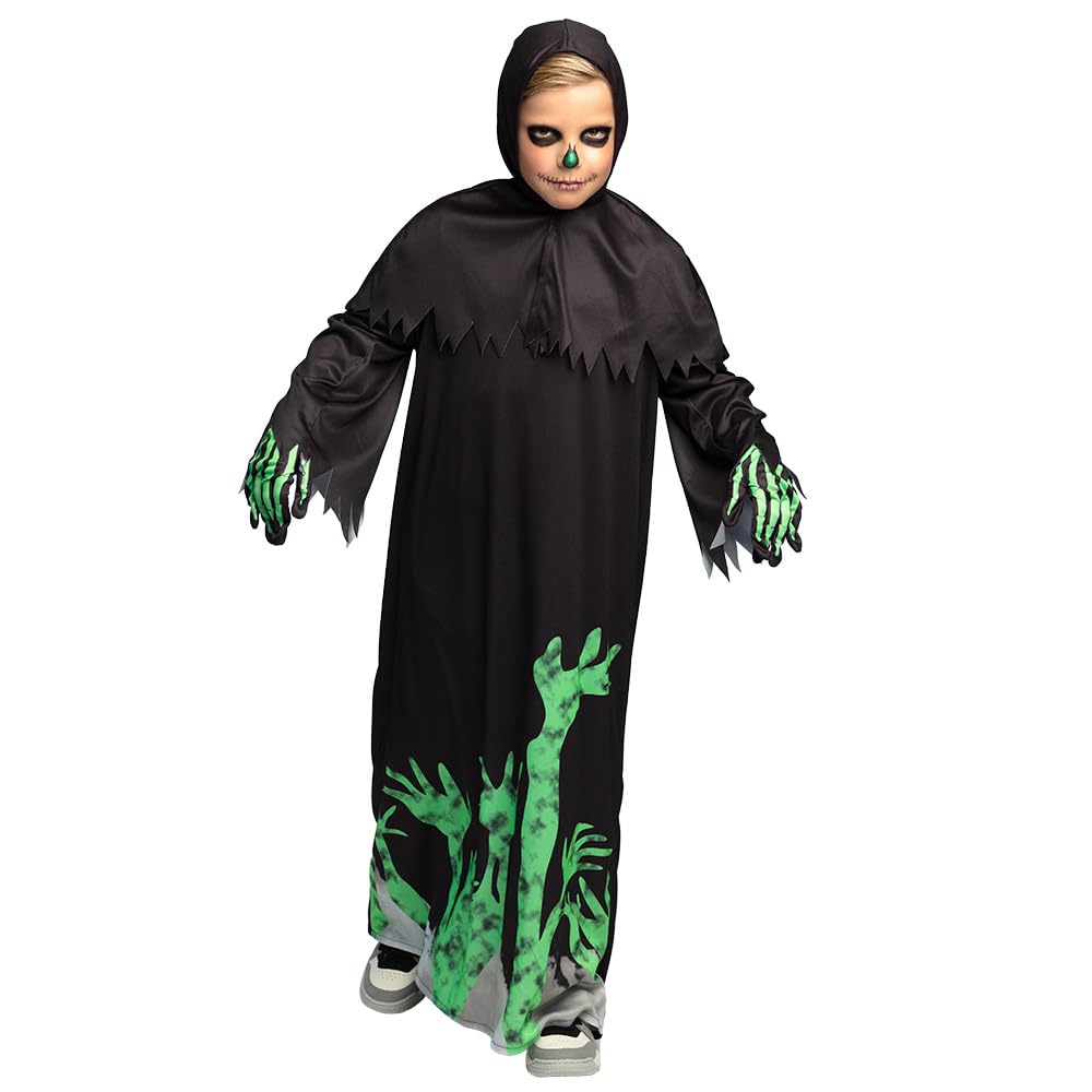 Boland - Children's Costume Luminous Skeleton, Fancy Dress Costumes Children, Halloween Fancy Dress, Horror Costume