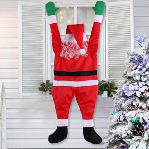 Père Noël grimpant anti-chute pour sécuriser votre décoration extérieure