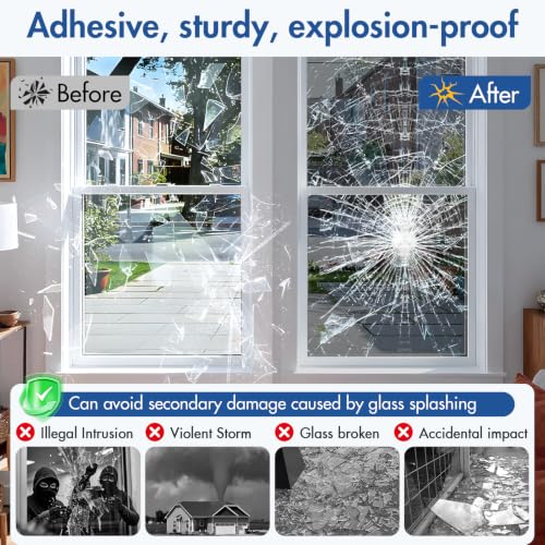 Image of Coavas One Way Privacy Window Film with 3 Tools, Reflective Window Tint for Home, Daytime Privacy See Out Not in, Heat Control & UV Blocking Adhesive Covering for Bedroom Office,23.6 x 78.7Inch,Black