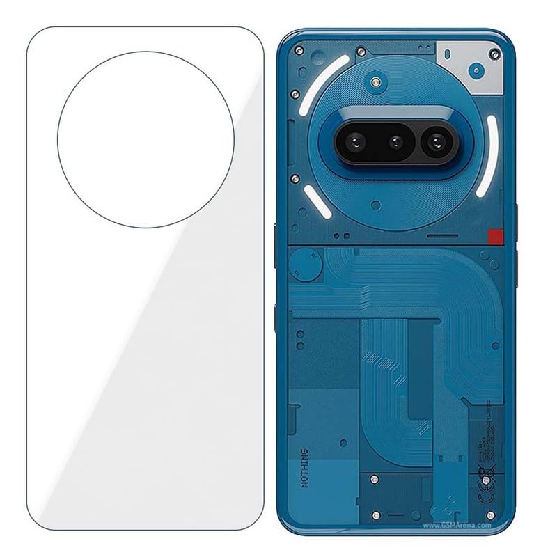 Mobile Back Screen Protector compatible with Nothing Phone (3a)| Self Healing Flexible Unbreakable Soft Hydrogel Film Anti-Scratch Screen Guard