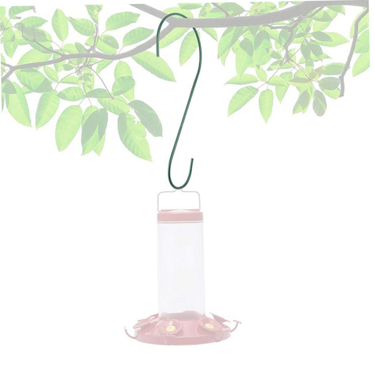 Yardwe 3 Set Gancio per Mangiatoia per Uccelli Appendiabiti Alimentatore Cinciallegra Gancio per Fioriera Sospesa da Giardino Sospeso S Ferro da Stiro Green 4 Pezzi * 3