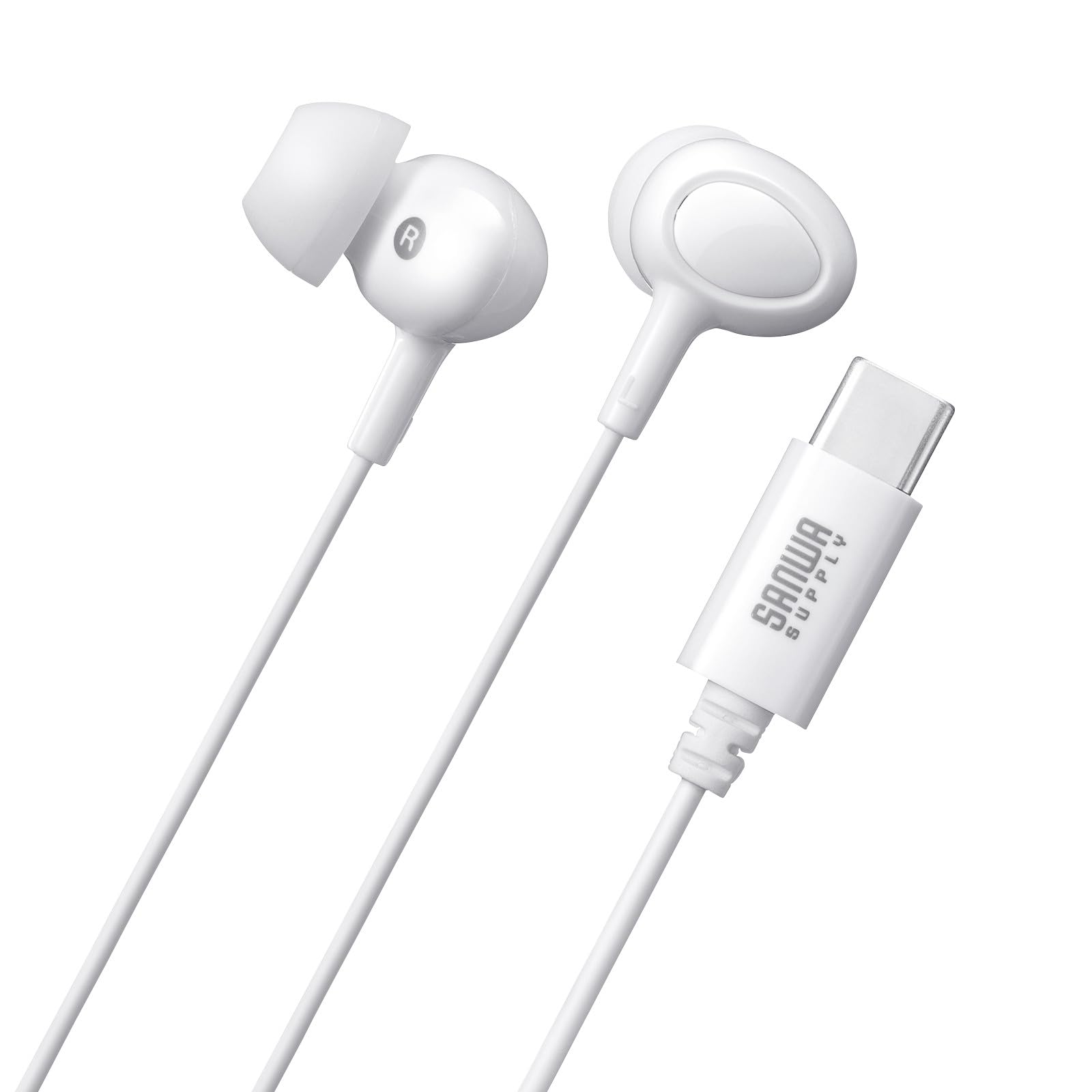 Amazon.co.jp: サンワサプライ USB Type-Cイヤホンマイク MM-HSTC04W