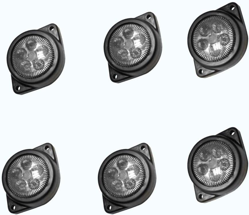 Feu de position LED 24V camion et semi-remorque avec lampe de carrosserie transparente x6