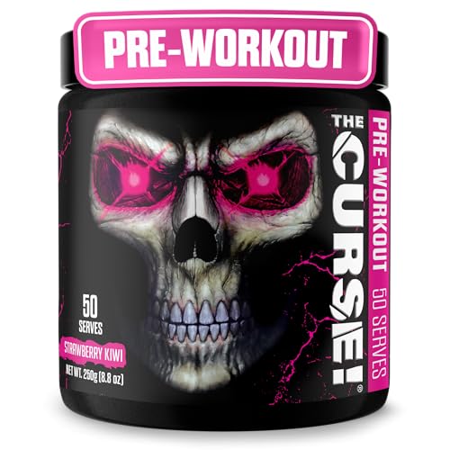 Image of JNX SPORTS The Curse! Pre Workout Powder for Men & Women, Caffeine, Beta-Alanine, Creatine, L-Citrulline, 50 Servings, Strawberry Kiwi Flavor - Boost Energy, Strength & Focus | Pre workout powder for men & women with caffeine, L-Citrulline, Beta Alanine & Creatine for energy, pumps & performance.