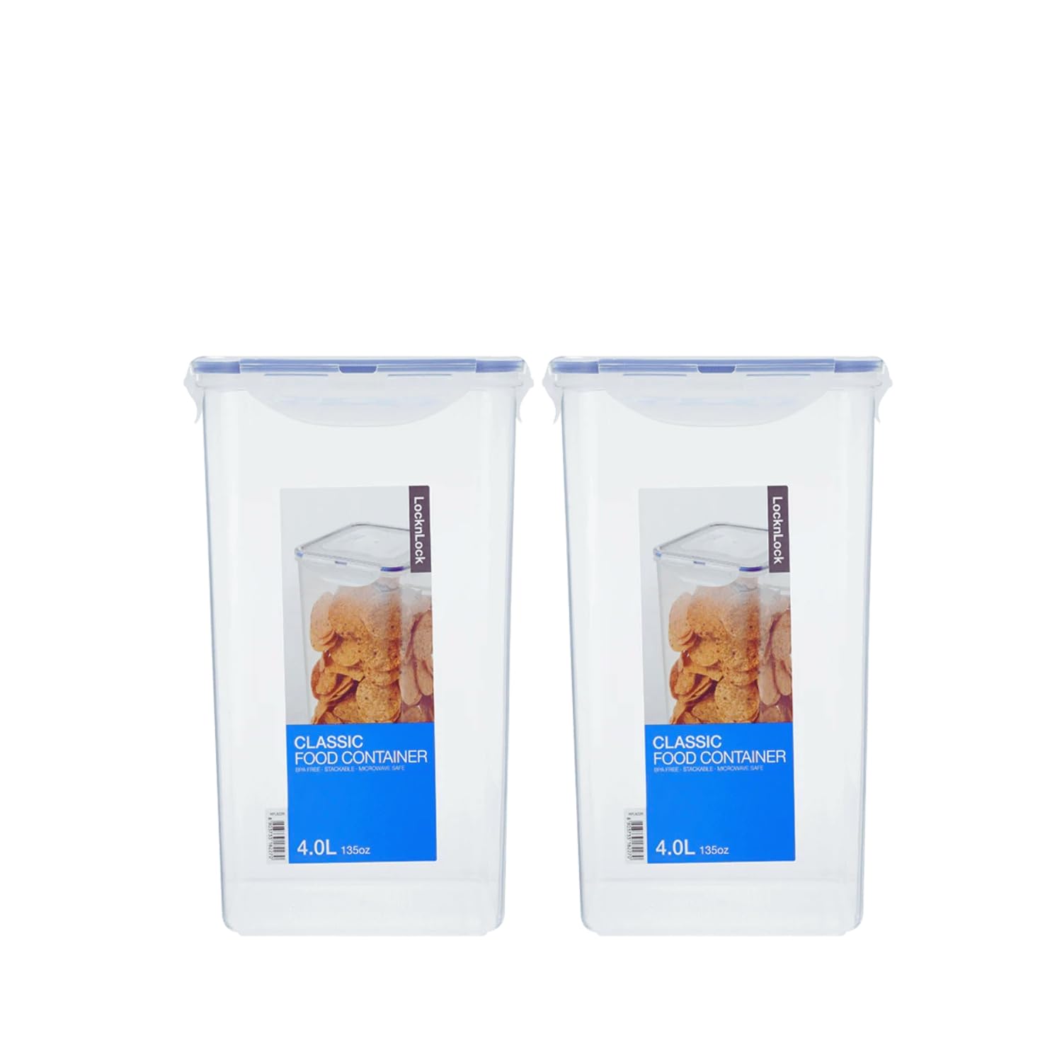 Conjunto 2 Potes Herméticos Porta Mantimentos e Cereais Lock&Lock - 4 Litros