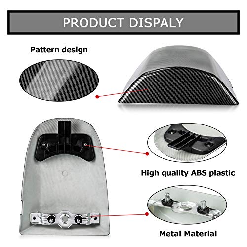 Psler Motorcycle Rear Passenger Pillion Seat Cowl Fairing Cover Tail Cover For Suzuki Gsxr600 Gsxr750 K1 2001-2003 And For Gsxr1000 K2 2000-2002 (Carbon) #TOP2