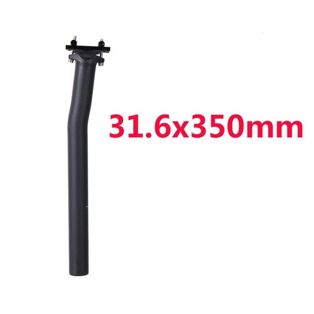 Fahrrad Sattelstange Carbon-Sattelstütze Offset 20mm Fahrradsattelstütze Straße Mountainbike Sattelstütze Sitzrohr 27.2 / 31.6 * 350/400 Mm 125g