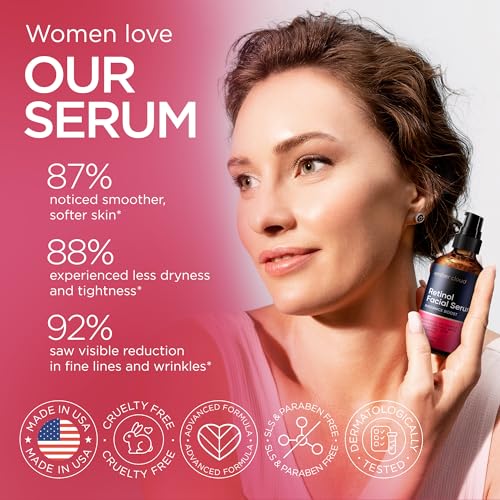 Image of Retinol Serum for Face with Hyaluronic Acid & Vitamin E 2 Oz