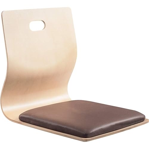 Pearlead Game Chairs Living Room Chair Japanese Legless Chair Wooden Meditation Floor Chair Bay Window Backrest Chair Lazy Chair Cushion Floor Chair Lazy Sofa Single-Hole Leather