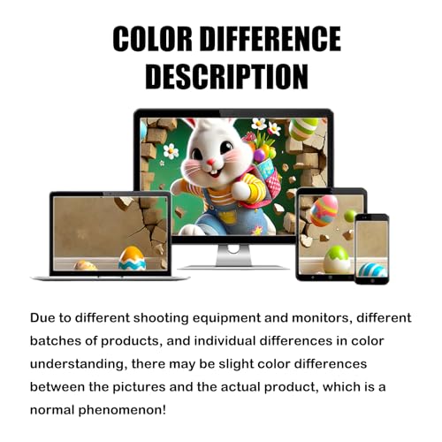 Image of Nuxovilar Large Easter Banner 43x71 Polyester Backdrop | Holiday Poster Spring Banner 3D Bunny Decor Home Room Hall (Easter Banner)