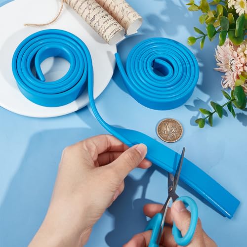 Image of CRASPIRE 2Pcs Squeegee Rubber Replacement 41 Inch Blue Silicone Rubber Blade Replacement Rubber Squeegee Scrubber Refill Head for Windows Shower Doors Glass Cleaning