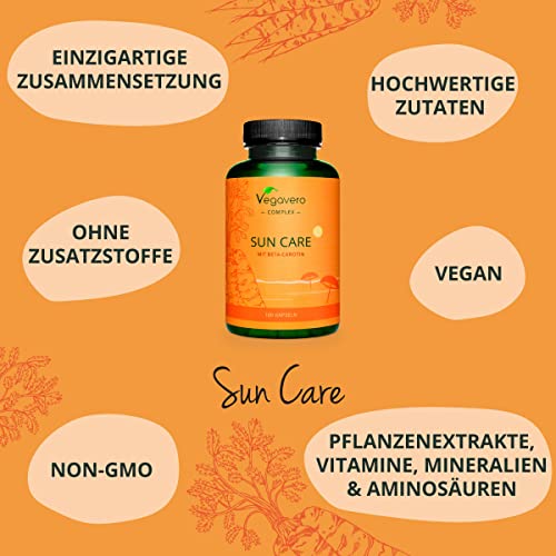 Bräunungskapseln Vegavero Sun Care Komplex 180 Kapseln