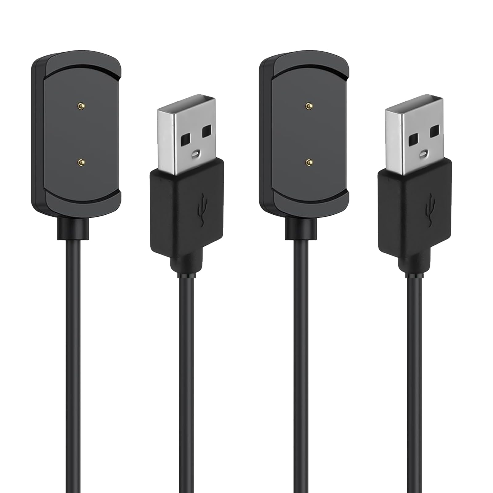 2 x ładowarka magnetyczna kompatybilna z Amazfit GTR Amazfit GTS Amazfit T-Rex, ładowanie USB 100 cm, kabel do szybkiego ładowania i ochrona przed przepięciem, akcesoria do smartwatcha