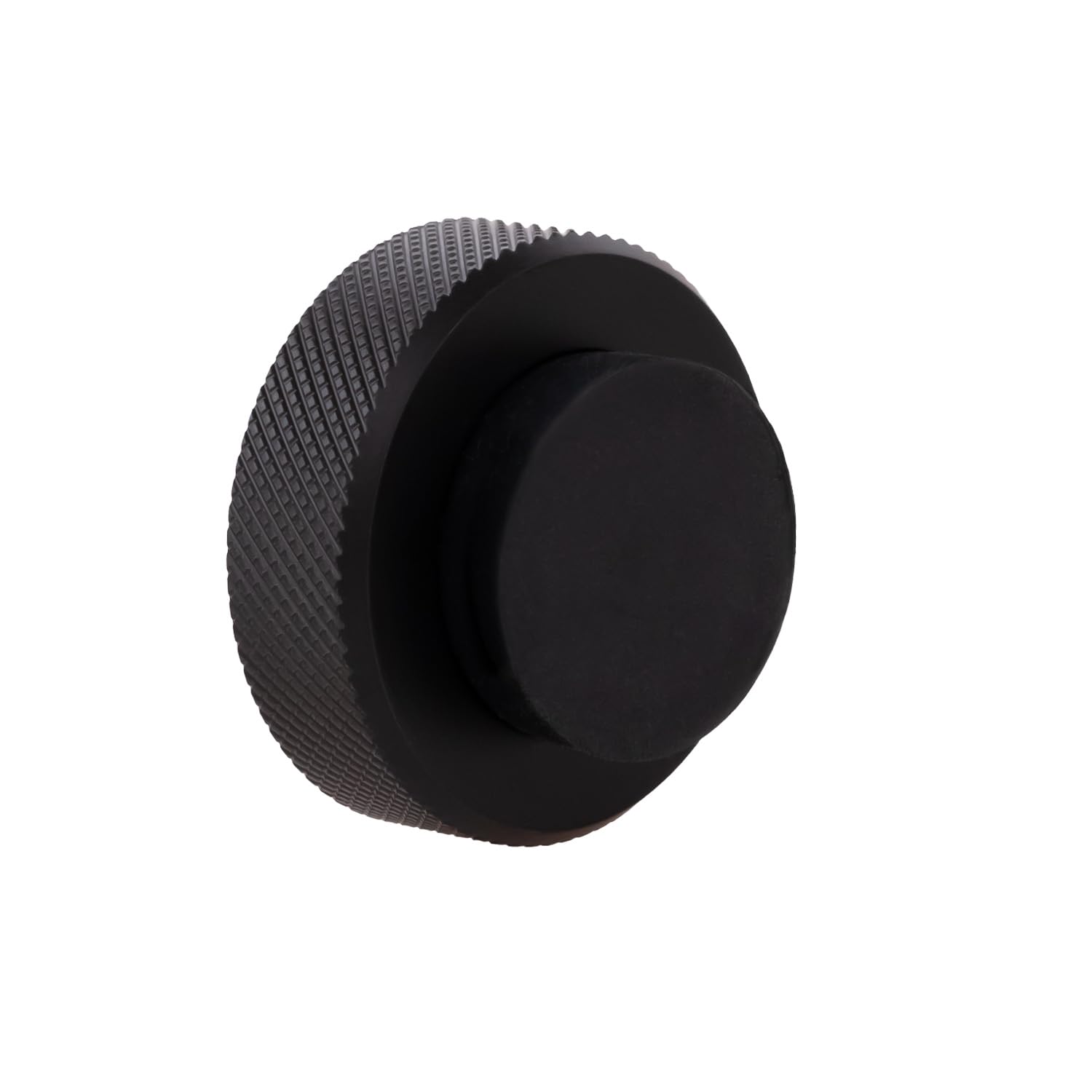 Butée porte murale noire acier inoxydable design industriel pour poignée