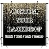 BELECO Fabric 10x10ft Custom Backdrop Personalized Backdrops Customize Backdrop with Picture Customized Background Banner for Party Decorations Gift for Birthday Wedding Graduation Valentine's Day