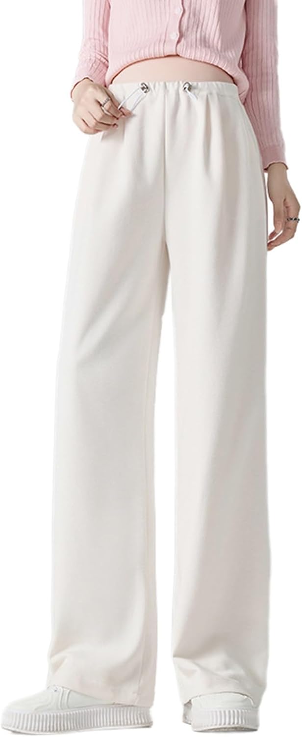 Stylish Maternity Pants Over Belly Pregnancy Wide Leg Lounge Wear Stretch Comfort with Pockets