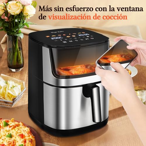 Miniatura 7 de Taylor Swoden Sunbeam - Freidora Sin Aceite 7 L, Freidora De Aire Caliente Xxl, Digital Con Pantalla Táctil Led, 8 Ajustes De Cocción Preestablecidos, Apagado Automático, Sin Bpa