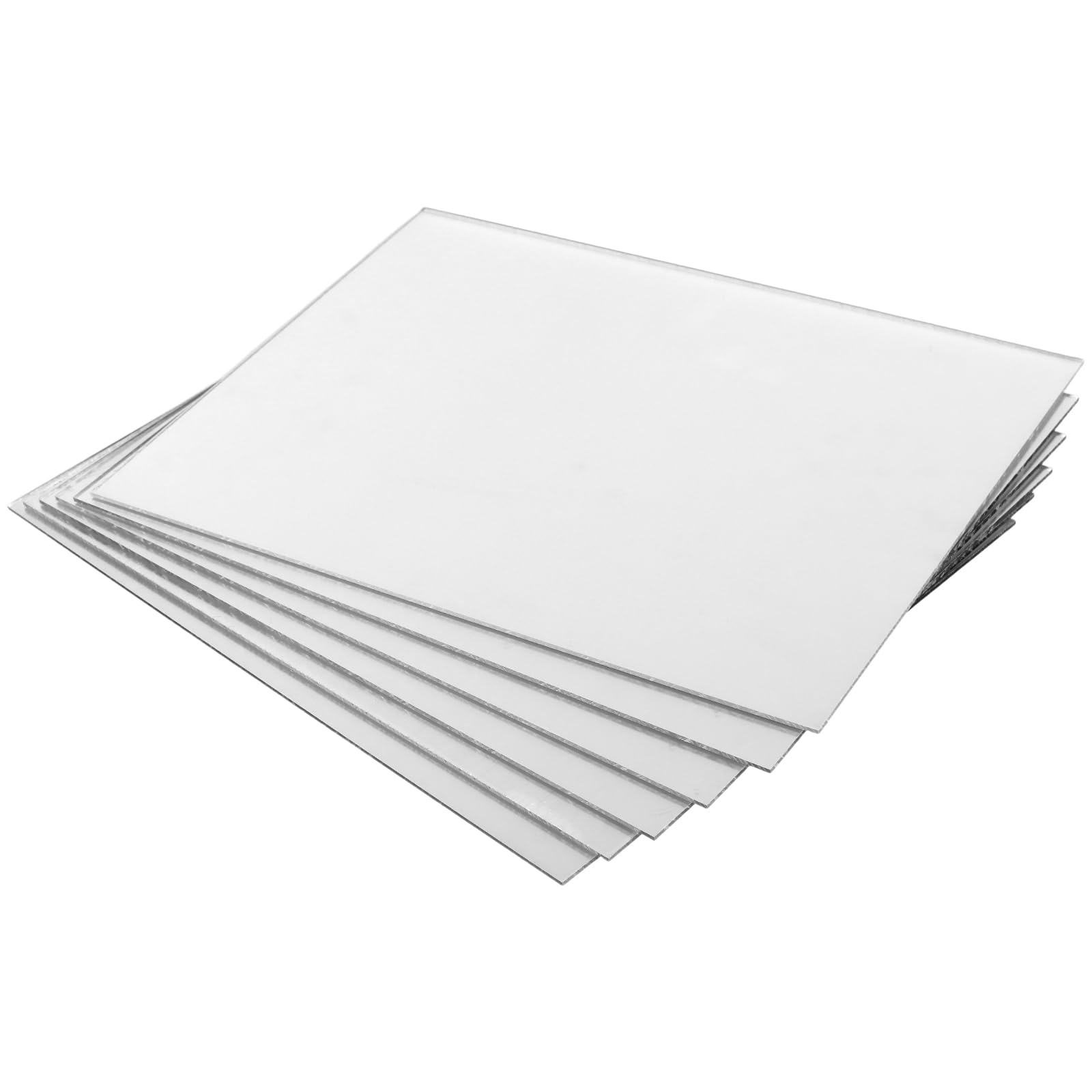 6 Specchi Acrilici Autoadesivi da Parete, 40 x 30 cm, 3 mm, Infrangibili, per Bagno, Soggiorno, Camera da Letto e Palestra