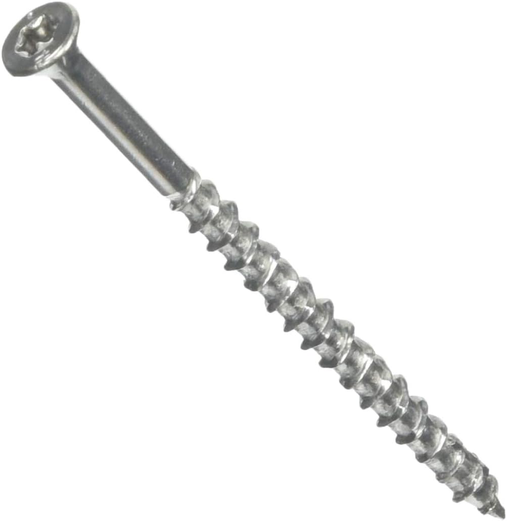 Simpson Strong-Tie SSDWP3S316 Deck-Drive DWP Wood SS Screw (Collated) #10 x 3 in. T25 6-Lobe Type 316 (1000-Qty)