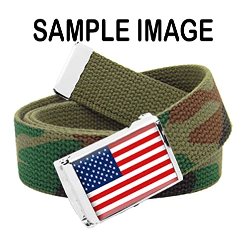 Build A Belt: Adult Design Your Own Buckle with Your Image or Text, Includes a Canvas Web Belt4