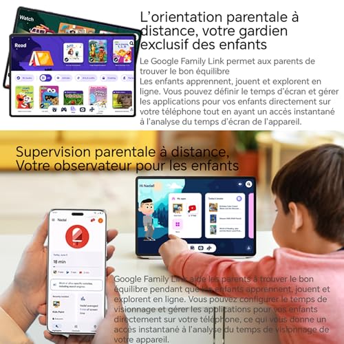 HONOR Pad X8a Tablette Tactile 11 Pouces Android 14+Bluetooth WiFi 4 Go Tablette with 4 Haut parleurs 90Hz Eye Protection Screen 8300mAh Space Gray - vue 6