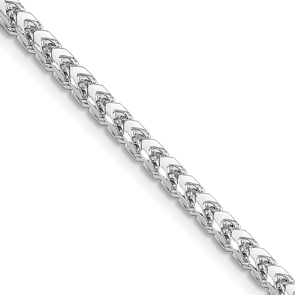 14k White Gold 18 Inch 3mm Franco 