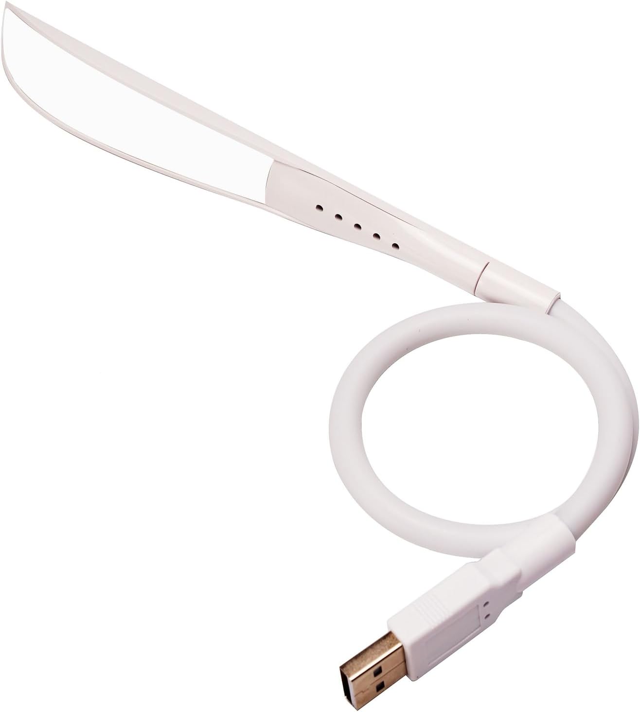 Mini USB Light for Laptop, Flexible Keyboard Light, Dimmable USB Lamp(14-LED-Bead, 3-Level Adjustable Brightness, On/Off Touch Switch, White)