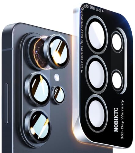 Image of [5 Pack Camera Lens Protector For Sam-sung Galaxy S-26 Ultra 5G Tempered Glass Metal Camera Rings / /Anti-Scratch /Case Friendly [Black]
