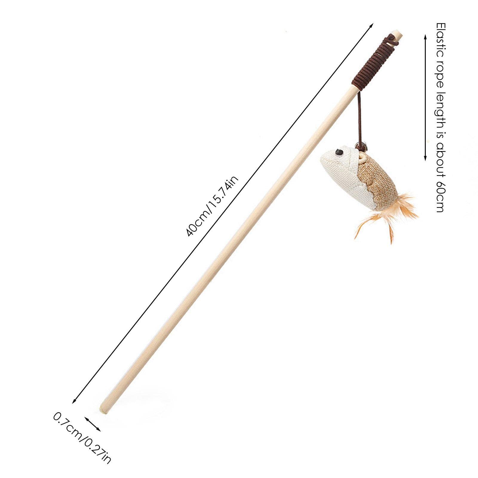Interactief kattenspeelgoed met veren, teaser met 2 telescopische stangen, 10 reserveveren voor kattenhengel met hanger, veren met belletje, kattenspeelgoedset voor kittens en volwassen katten