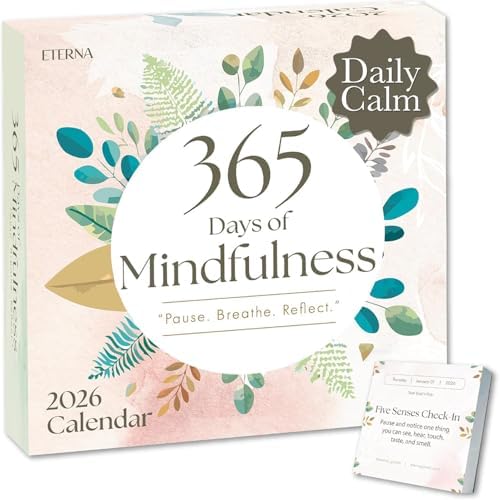 2026 Mindfulness Daily Desktop Calendar | Day To Day Tear Off Cal...