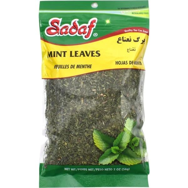 Buy Sadaf Mint Leaves Cut Dried mint leaves cut and sifted Kosher